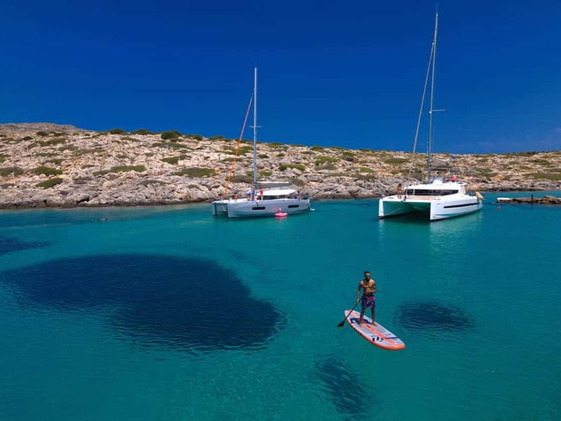 Heraklion: Luxury Catamaran Cruise to Dia Island with Lunch - Mediterranean lunch prepared onboard