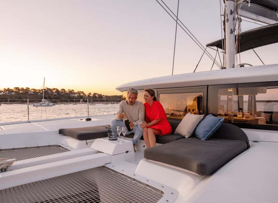 Heraklion Luxury Sailing Catamaran Dia Island | Gourmet Menu - One hour across the Aegean on a modern catamaran