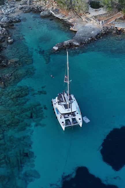 Heraklion Luxury Sailing Catamaran Dia Island | Gourmet Menu - What the water time is really like