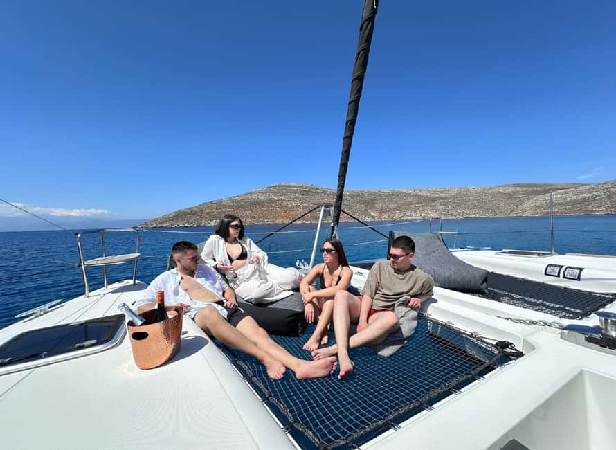 Heraklion Luxury Sailing Catamaran Dia Island | Gourmet Menu - A chef-made lunch, not a box of sandwiches