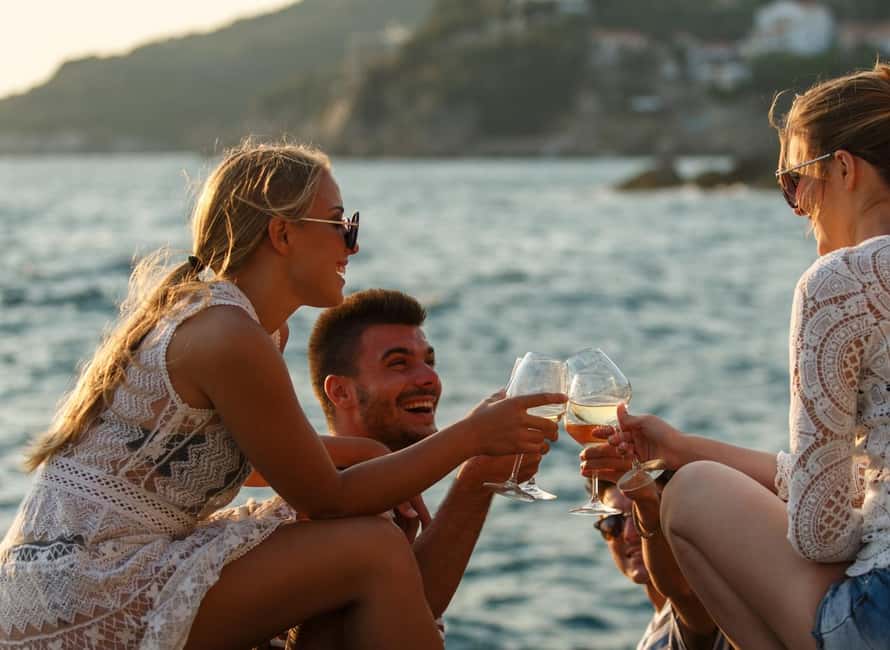Heraklion Luxury Sailing Catamaran Dia Island | Gourmet Menu - Returning to Heraklion with the sun dropping