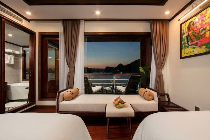 Heritage Cruises Best Luxury Cruise to Halong and Lan Ha Bay 2D1N - Evening onboard: food, music, and extra-cost treatments