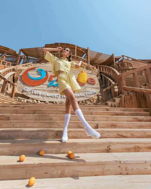 Hurghada: Yacht Trip 2 islands, Diving & Snorkeling W Lunch - Orange Island and its 1.5-hour beach stop