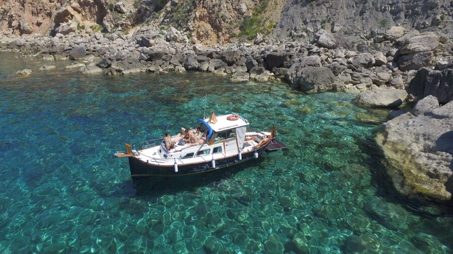 Ibiza: Classic Full or Half-Day Boat Charter - The captain can make or break the day