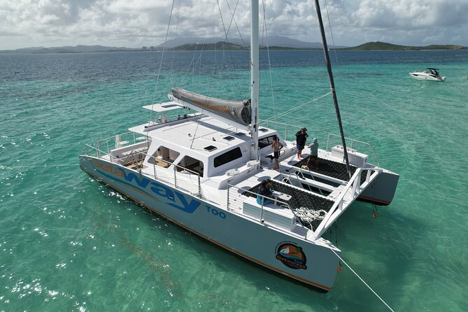 Icacos: Luxury Sailing Catamaran All Inclusive Beach and Snorkel - The beach stop in the Cordillera Cays