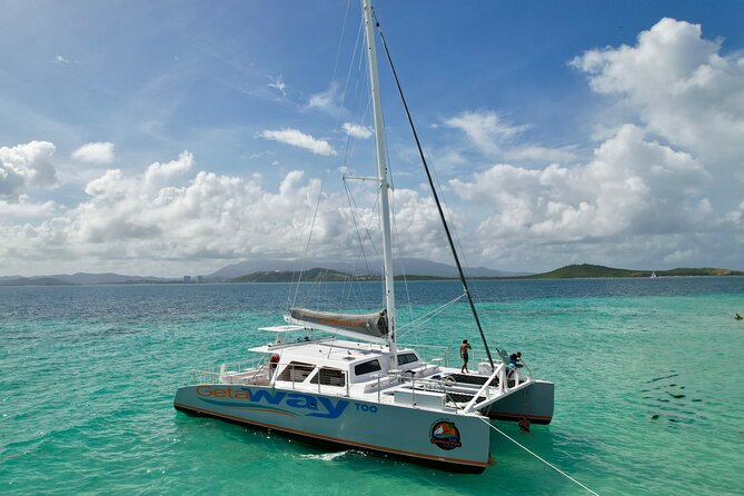 Icacos: Luxury Sailing Catamaran All Inclusive Beach and Snorkel - Snorkeling for beginners, with realistic expectations