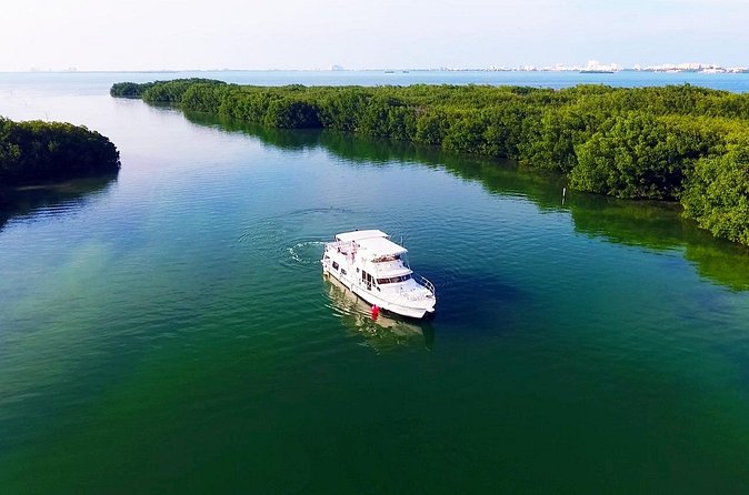 Isla Mujeres Full Day Tour on Yacht with Snorkel and Buffet - The return trip turns into a social cruise