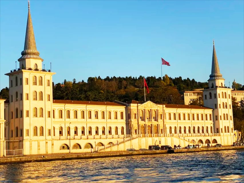 Istanbul: Bosphorus and Golden Horn Sunset Yacht Cruise - The Bosphorus Bridge, Rumeli Fortress, and the northern turn