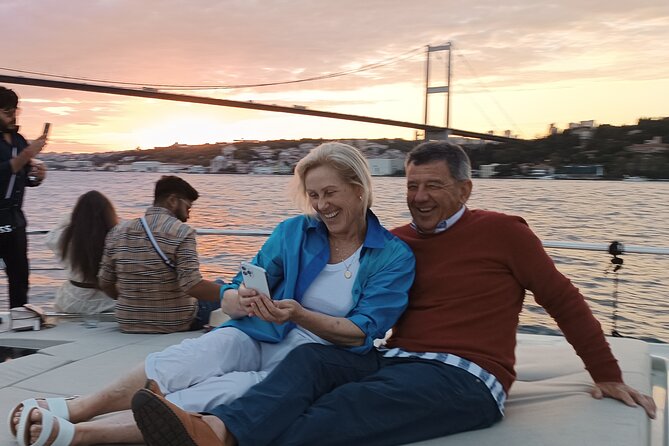 Istanbul Bosphorus Sunset Cruise on Luxury Yacht - Rumeli Fortress and the second bridge
