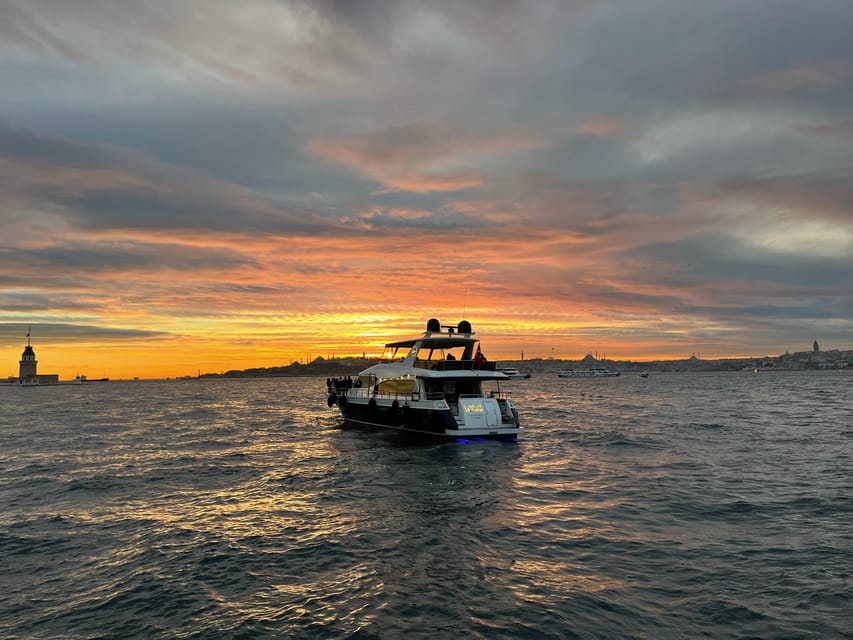 Istanbul: Bosphorus Sunset Yacht Cruise with Live Guide - Under the Bosphorus bridges