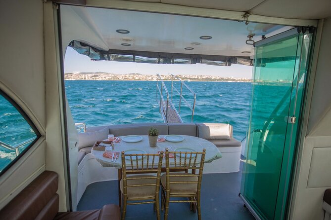 Istanbul Private Luxury Yacht on Bosphorus 14 mt 46feet - Galata Tower, Galataport, and the European shore