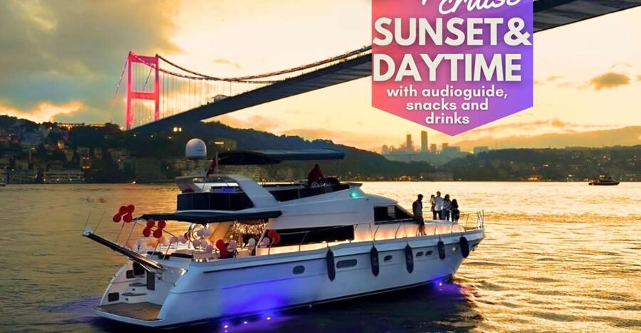 Istanbul: Sunset or Day Small-Group Yacht Cruise with Snacks - Audio guide or quiet sightseeing?