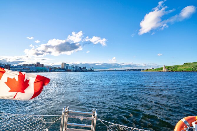 JFarwell Adventure Yacht Sailing in the Halifax Harbour - Georges Island National Historic Site from the water