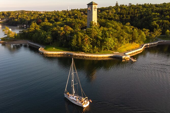 JFarwell Sunset Wine and Cheese Yacht Sailing - George’s Island and McNabs Island at Sunset