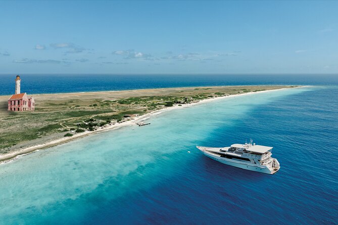 Klein Curacao Superyacht and Beach house - Arrival, the smaller boat, and your first look at the sand