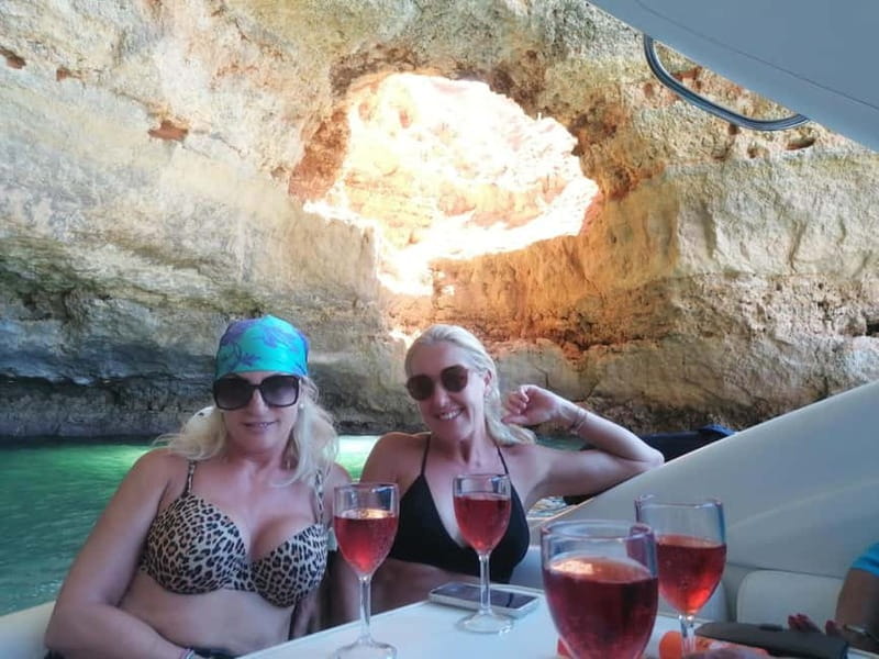 Lagos: Private Luxury Cruise with Tapas and Drinks - Swimming from the yacht, then a hot shower