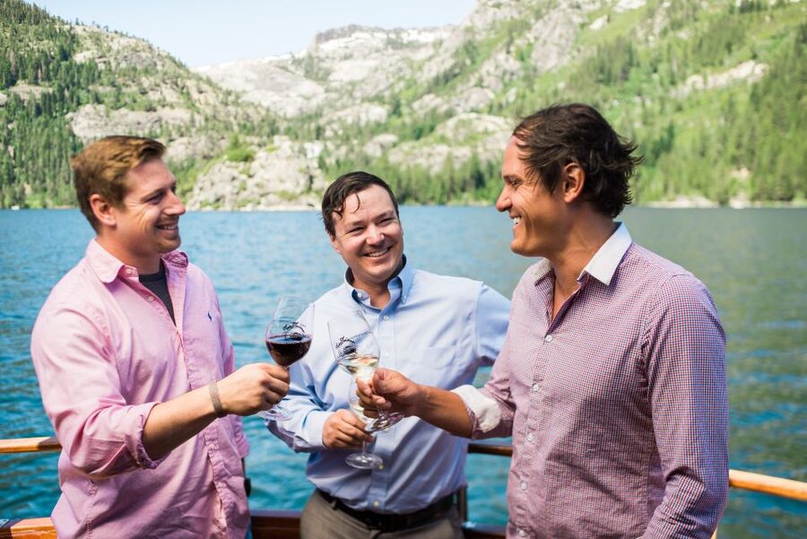 Lake Tahoe: Emerald Bay Sunset Wine Tasting Yacht Cruise - Cruising Lake Tahoe before sunset