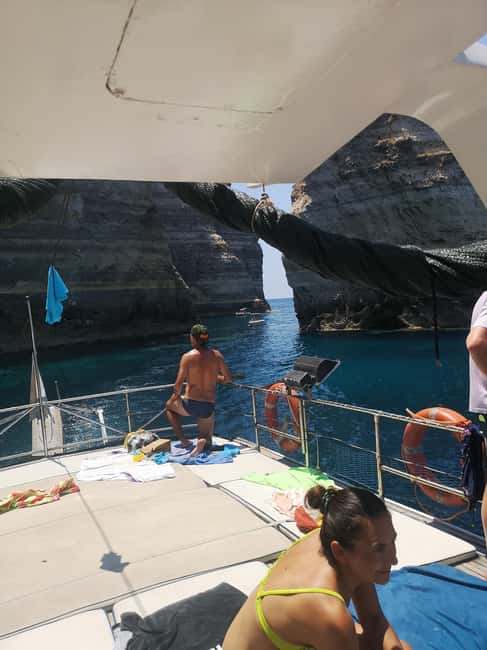 Lampedusa: Yacht excursion, swimming stops and typical lunch - Cala Pulcino and hard-to-reach water