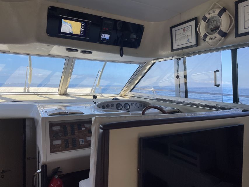 Las Galletas: Private Luxury Yacht Cruise with Lunch - Leaving Las Galletas for Tenerife’s southern coast