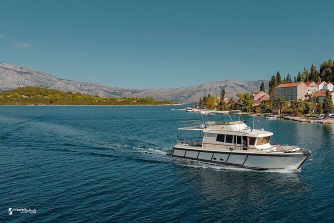 Lastovo Island Private Yacht Excursion from Korcula Island - Lunch on board, with a menu detail to confirm