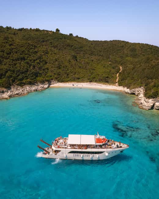 Lefkimmi: Paxos, Antipaxos, and Blue Caves Luxury Cruise - Antipaxos and the Voutoumi Beach Swim