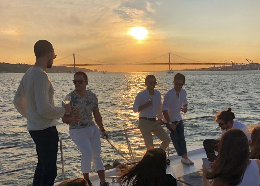 Lisbon: Private Tagus River Sunset Cruise on a Luxury Boat - Passing beneath the 25 de Abril Bridge