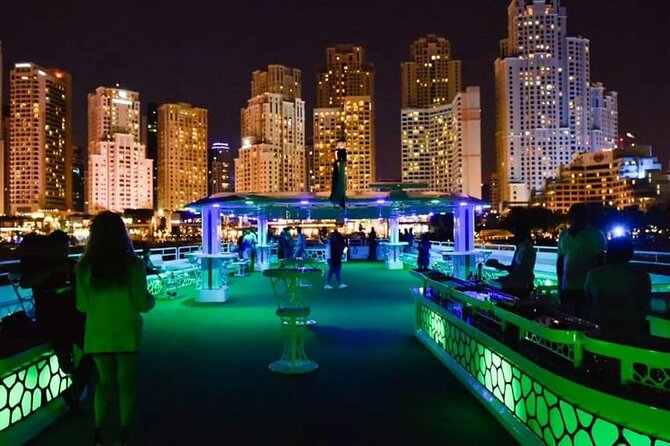 Lotus Mega Yacht 3 Hours Dinner Cruise with Transfers Option - Dubai Marina and the return toward JBR Beach