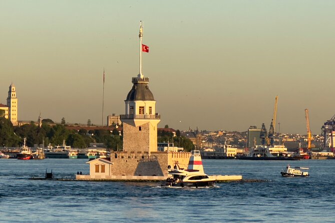 Luxurious Bosphorus Small Group Sunset Yacht Cruise with Snacks - Ortaköy Mosque beneath the bridge