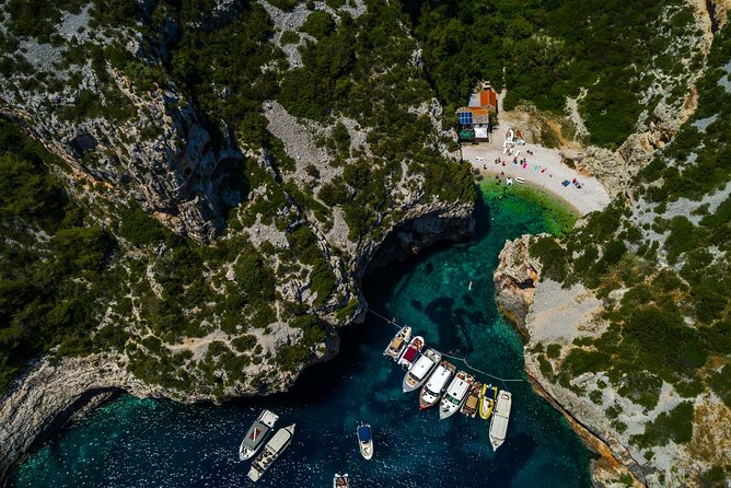 Luxury Boat - Blue Cave From Split Island-Hopping Full-Day Cruise, Hvar, Vis - The Blue Cave at Biševo