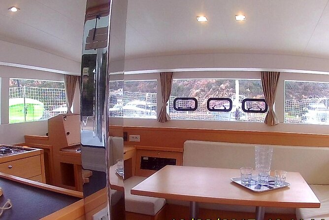 Luxury Catamaran in the Maddalena Archipelago from PALAU - Rosa Beach, beautiful but off limits
