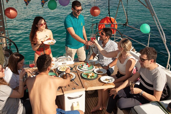 Luxury Catamaran Morning Semi-Private & Greek Gastronomy Athens - Hydrousa island gives you the longest swim stop