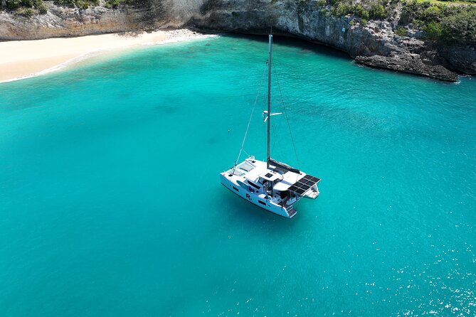Luxury Catamaran Private Charter in St. Maarten/St. Martin - A long pause at Baie Longue and Belmond La Samanna