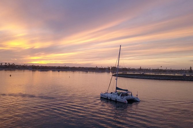 Luxury Catamaran Sailing Charter of San Diego - Heading south toward Sunset Cliffs