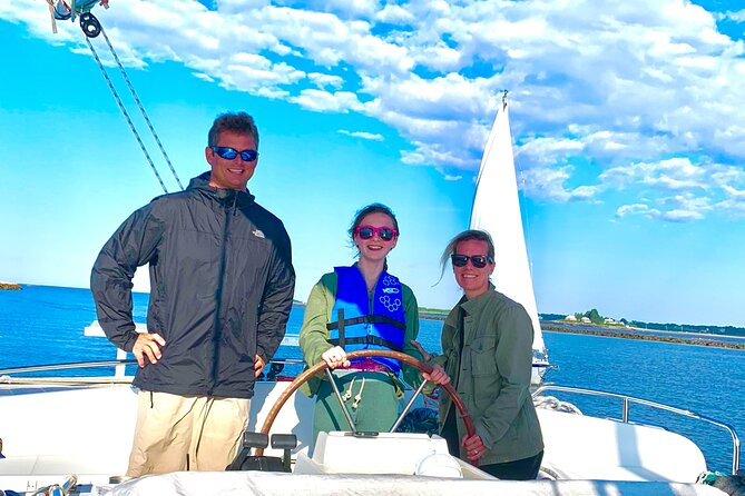 Luxury Catamaran Sailing Charters in Maine - Biddeford Pool, mansions, and working boats