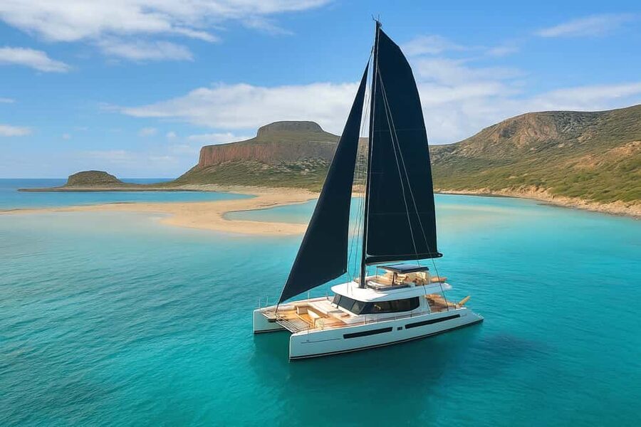 Luxury Catamaran to Balos: Sunset, Snacks, Drinks & Transfer - Why Balos works especially well from the sea