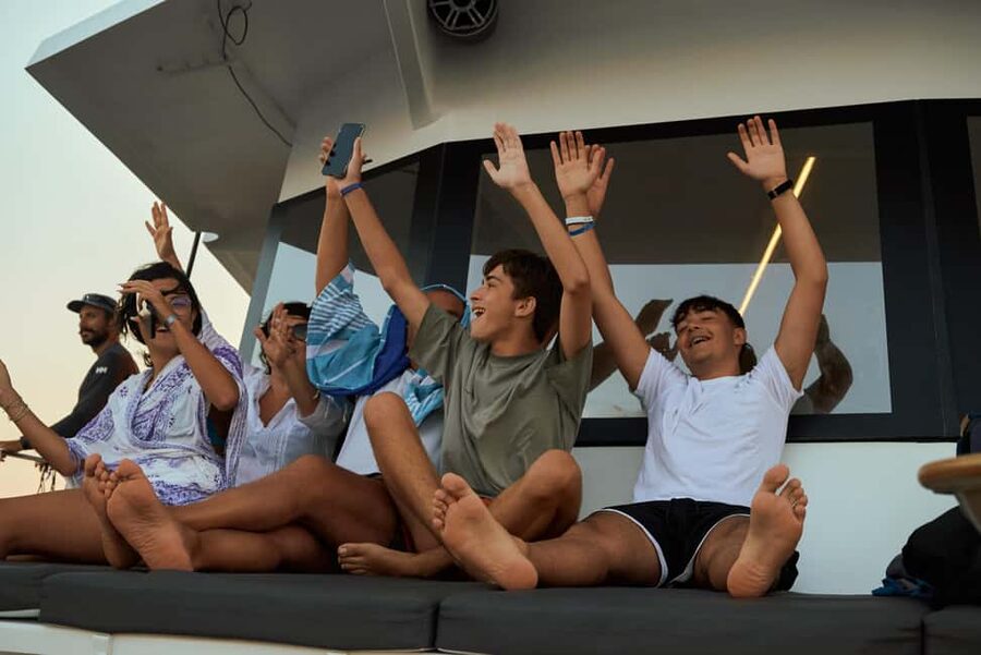 Luxury Catamaran to Balos: Sunset, Snacks, Drinks & Transfer - One hour across the water to Balos
