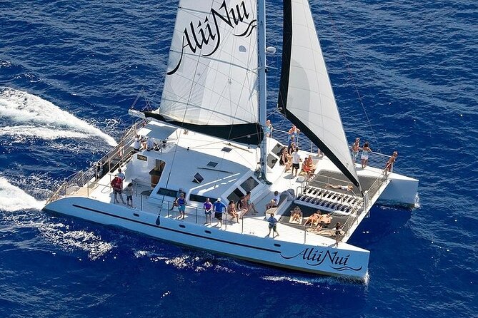 Luxury Catamaran Whale Watch - Setting out from Maalaea Harbor