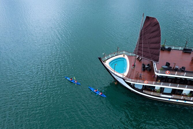 Luxury Cruise 5 star Top Tier Lan Ha bay 2D1N/ 3D2N - Dark and Bright Cave by kayak or bamboo boat