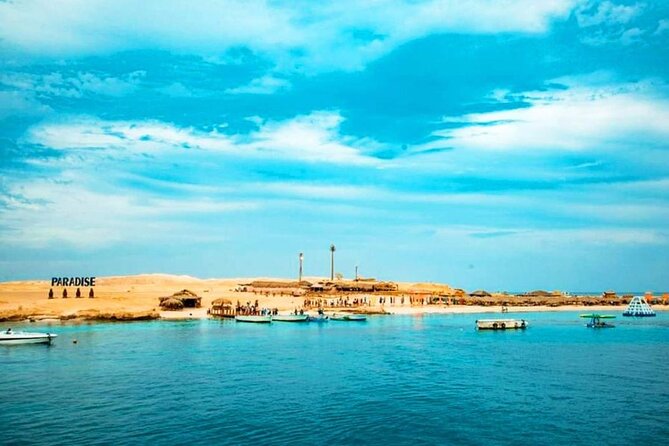 Luxury Cruise to Orange Bay and paradise island Trip-Hurghada - Paradise Island: a quiet first beach stop