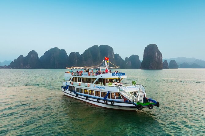 LUXURY Halong Bay Cruise 5 Stars Full Day Tour with Buffet Lunch - Boarding the five-star cruise at noon