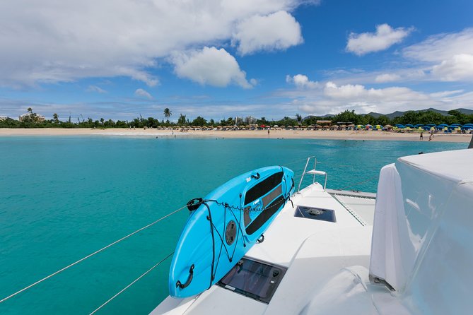 Luxury Private Full-Day Catamaran Charter in St Maarten & Saint-Martin - Snorkeling, fishing, and paddleboards
