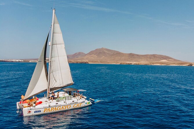 Luxury Private Half-Day Catamaran Charter in Lanzarote - Sailing toward Papagayo Beaches