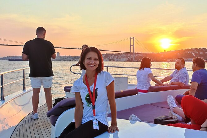 Luxury Sunset Yacht Cruise on the Bosphorus – Refresh & Relax - Ortaköy and the first major bridge view