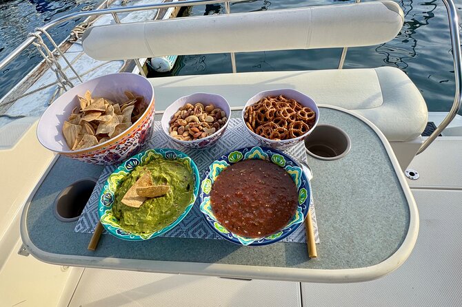 Luxury Yacht Charter and Arch Tour in Cabo San Lucas - What you get to eat and drink on board