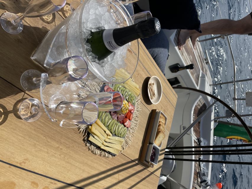 Madeira: Luxury Yacht & Sailing Sunset Tour - The swimming stop in a private bay
