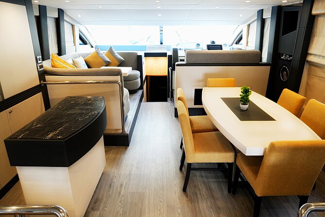 Majesty 77ft Diamond Dust — Dubai's best yacht rental - Service from Captain Kumar, Grace, and Rakesh