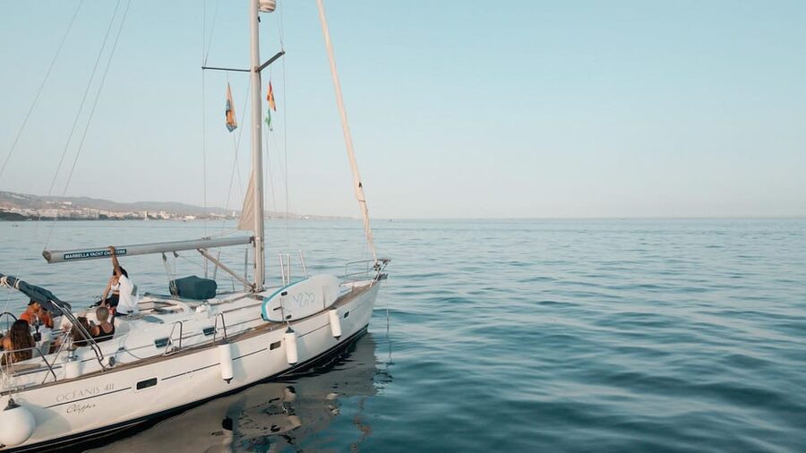 Marbella: Private Sailing Yacht Charter with Skipper - Swimming in the Mediterranean