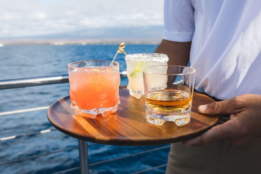 Maui: Luxury Catamaran Royal Sunset 5-Course Dinner Cruise - Sunset views without a crowded party mood