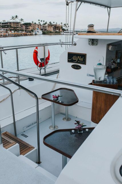Maui: Luxury Catamaran Whale Watch & Sail - Local bites and the open bar
