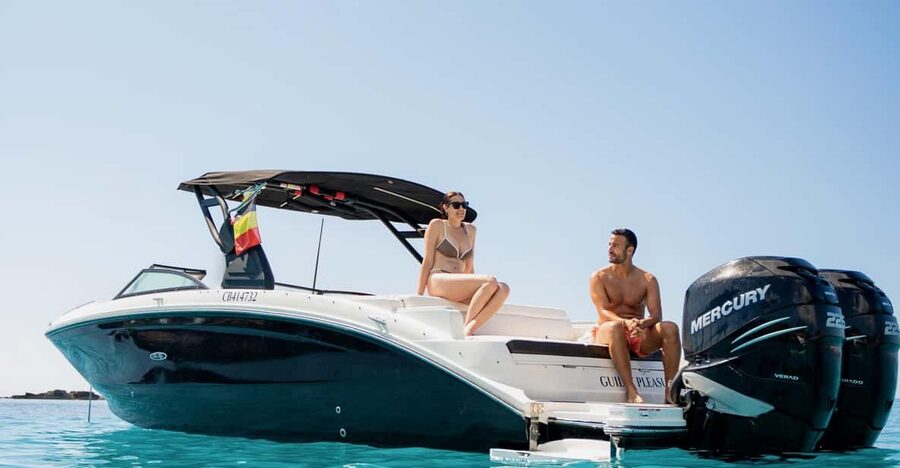 Menorca - Private Boat Charter all-inclusive - Half day - Leaving Cala Figuera for Menorca’s coves